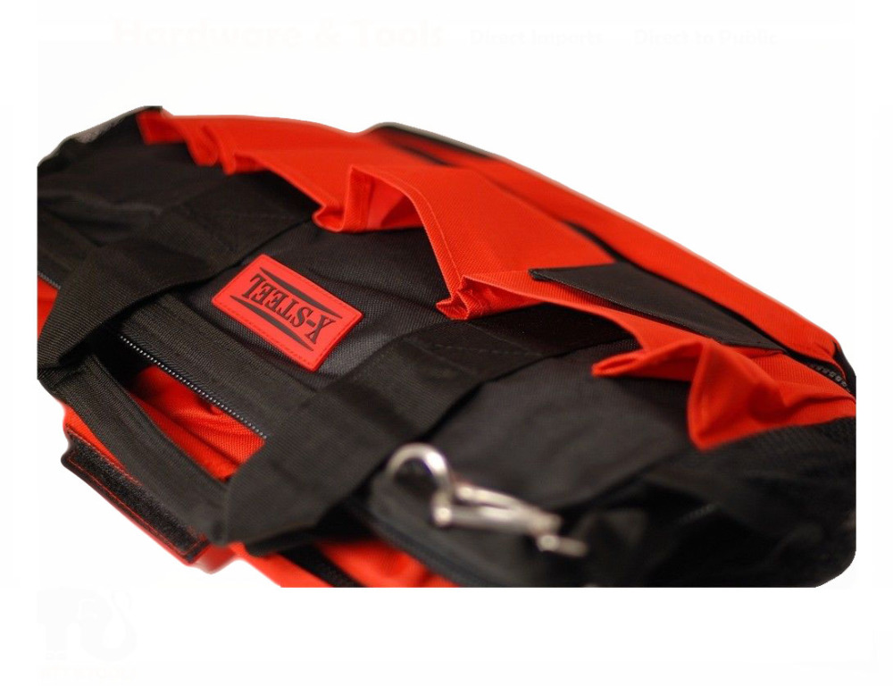 Large Heavy Duty Tool Bag Zip Double Layers 39x21x31cm