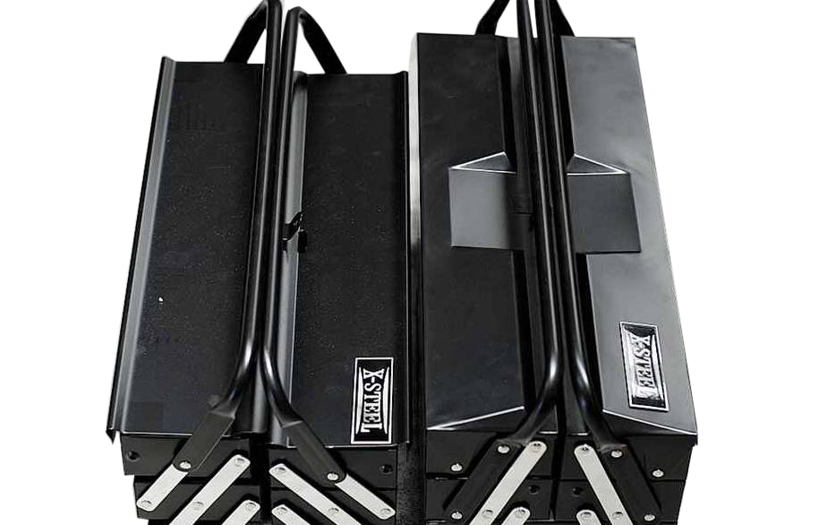 Heavy Duty 18.5" or 20" 5 Tray Fold Cantilever Metal Box