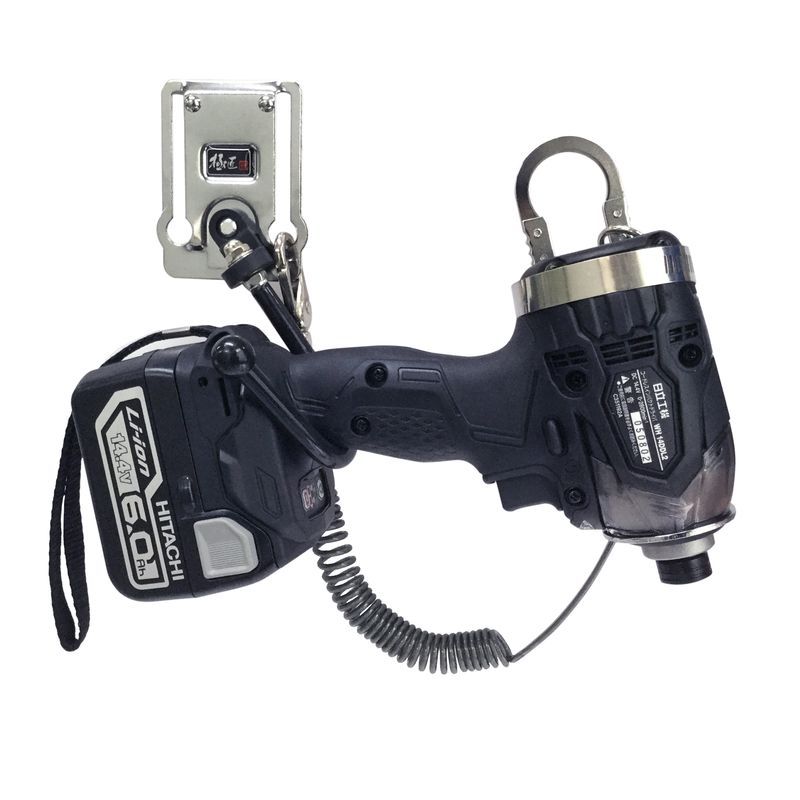 Scaffolders Tool Holder Cordless Power Drill Tool  Hold Belt Clip Holder with Adustable PVC Coated Hook #11