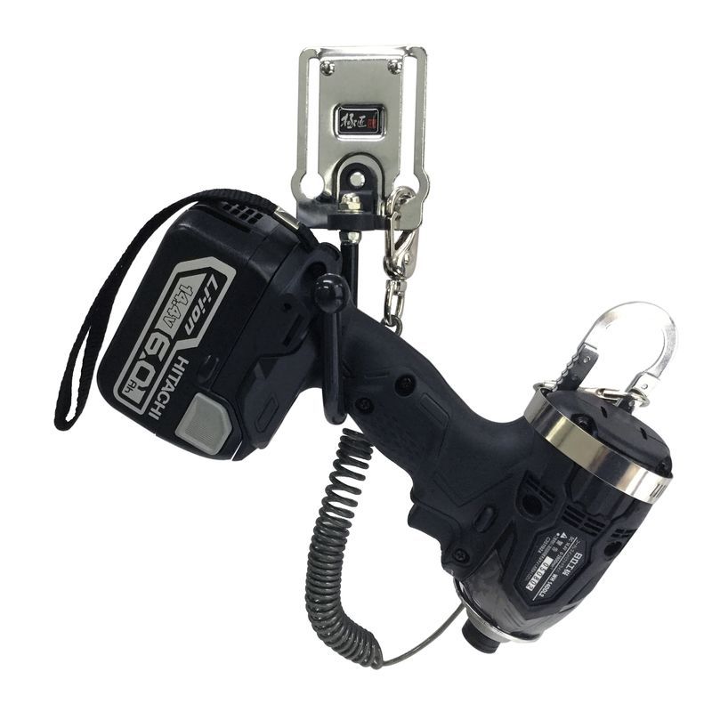 Scaffolders Tool Holder Cordless Power Drill Tool  Hold Belt Clip Holder with Adustable PVC Coated Hook #11