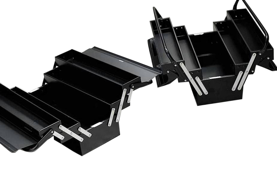 Heavy Duty 18.5" or 20" 5 Tray Fold Cantilever Metal Box