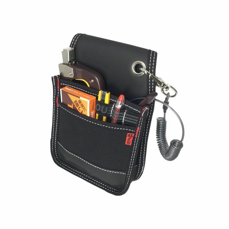 Gokusyou Japan GKN-01 Canvas Nail Bag 2 Pocket Electrician Carpenter Tool Holder