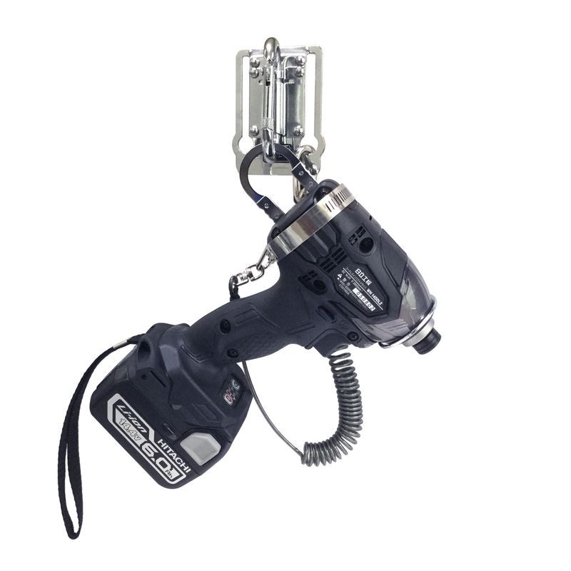 Scaffolders Tool Holder Cordless Power Drill Tool Hold Belt Clip Holder with 180 Degree Flexible Carabiner Hook 80mmLx35mmW #13