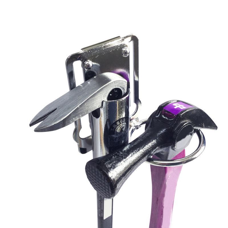 Scaffolders Tool Holder Hammer Lever Belt Clip Holder 1 Cyclinder 25mmx50mmH+ 1x50mm Ring #3