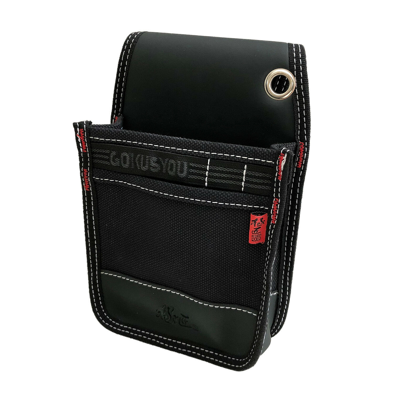 Gokusyou Japan GKN-01 Canvas Nail Bag 2 Pocket Electrician Carpenter Tool Holder