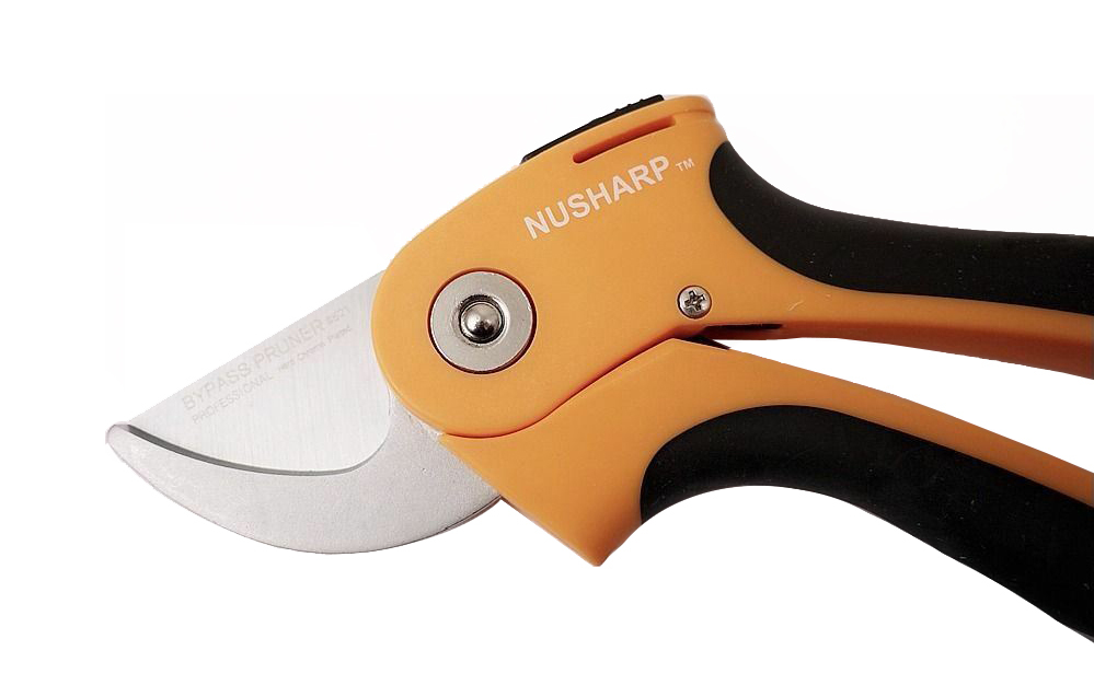 HRC59-61 205mmL Hard Chrome Bypass Pruner Shears Thick Cloth Upholstery