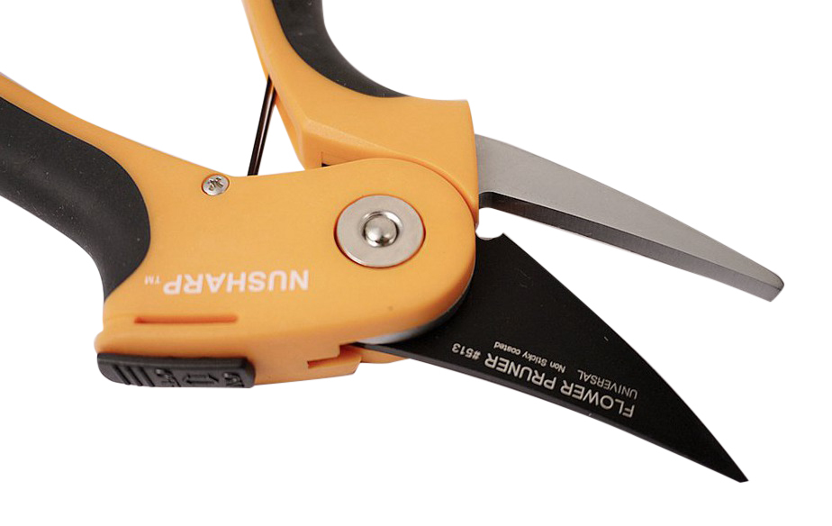 HRC59-61 215mmL Upto Ø16mm Non Sticky Flower Pruner Shears Teflon Coated