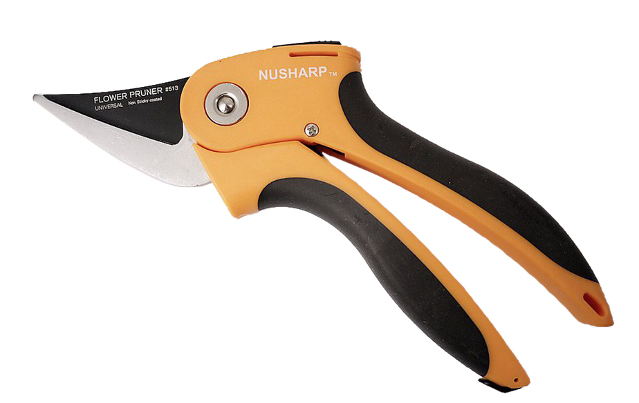 HRC59-61 215mmL Upto Ø16mm Non Sticky Flower Pruner Shears Teflon Coated