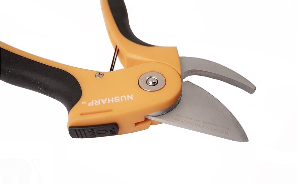 HRC59-61 205mmL Hard Chrome Bypass Pruner Shears Thick Cloth Upholstery
