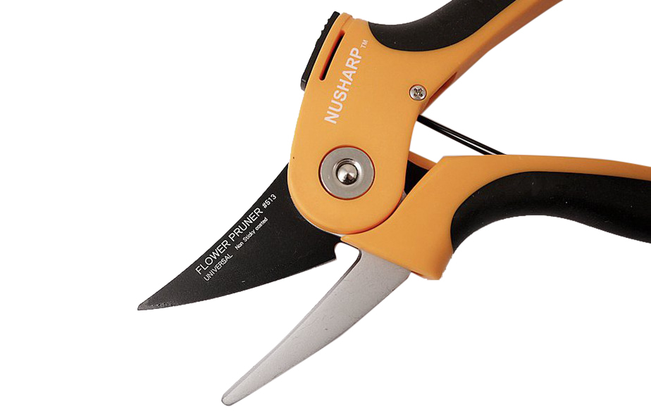 HRC59-61 215mmL Upto Ø16mm Non Sticky Flower Pruner Shears Teflon Coated