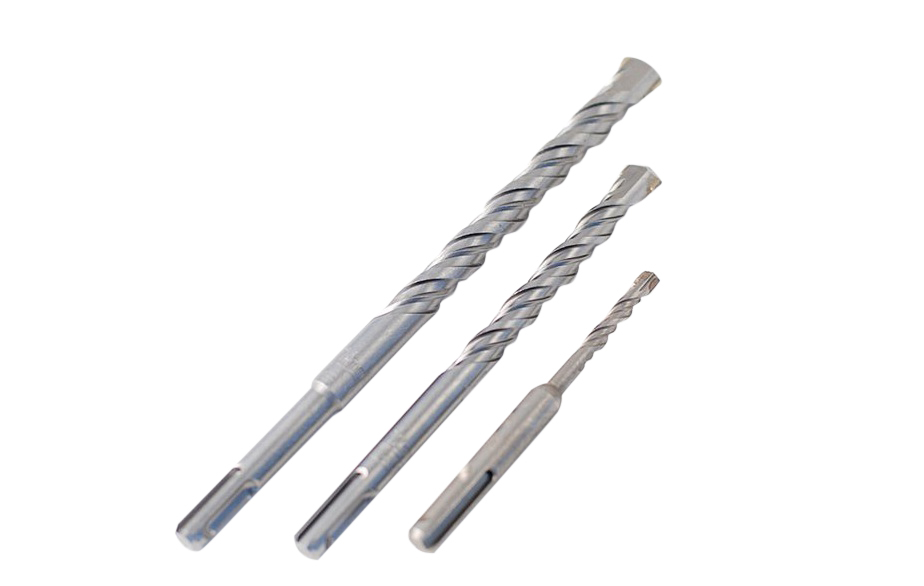 12pc SDS-PLUS Hammer Drill Bits Set with Tungsten Carbide Tip Flat Point Chisel