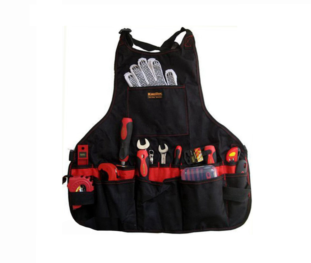16 Pocket Super Bib Apron Tool Bag Shop Garage Carpenter