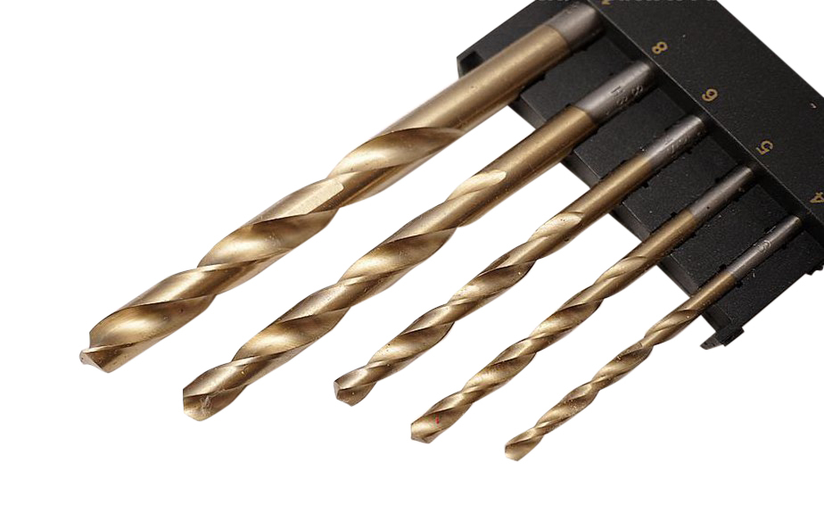 4-10mm Drill Bits Set: 5pc Titanium Coated HSS Drill Bits+5pc Masonry Drillbits
