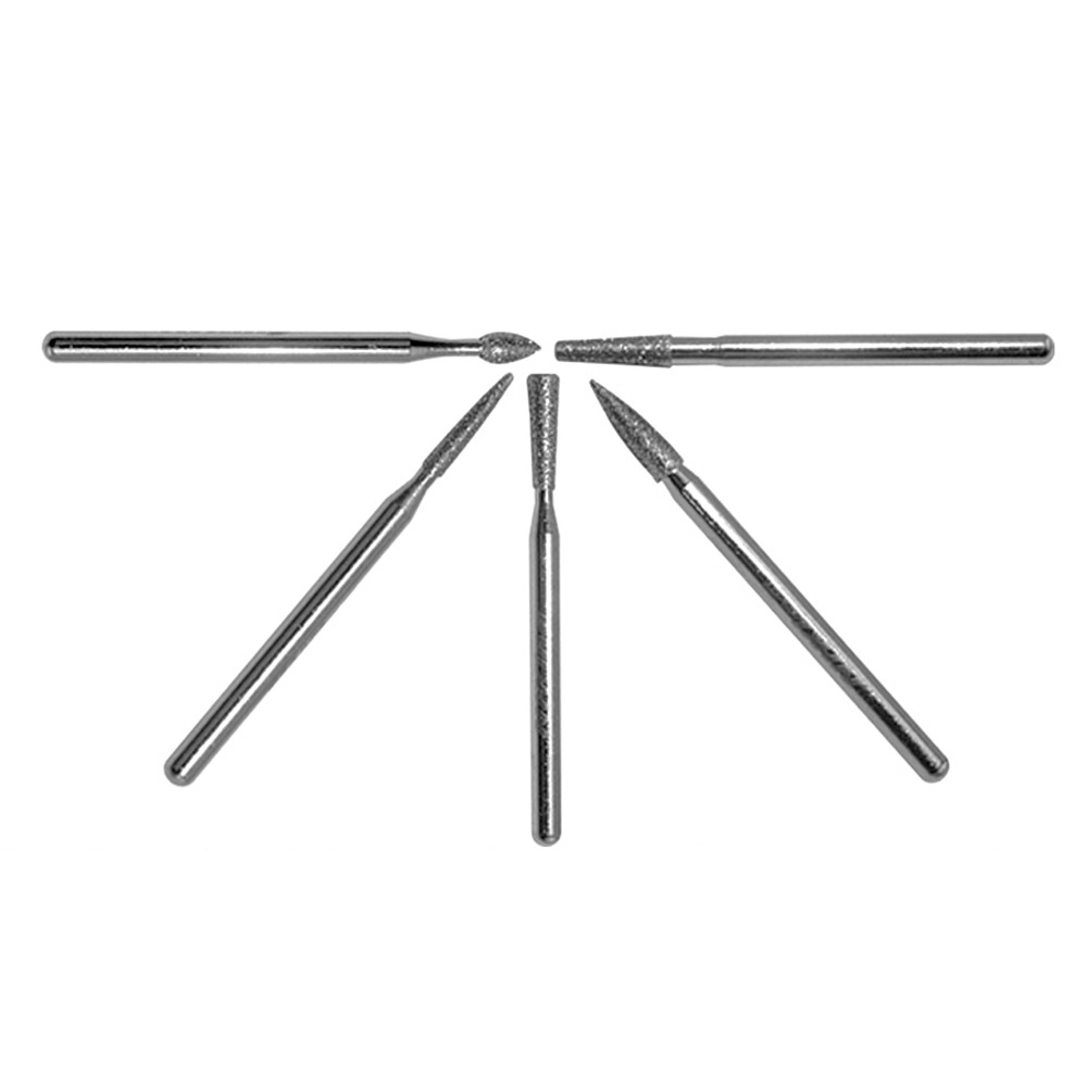 Ø3x30pc Assorted Diamond Tip Mounted Rotary Burr Point Die Grinder Drill Bits