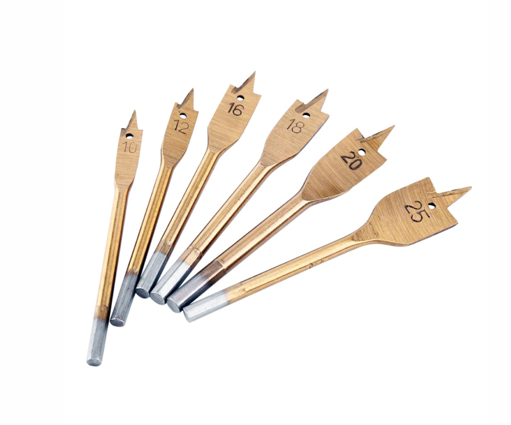 1/4" Shank 154mmL Flat Wood Boring Spade Drill Bit Drillbits Individual: 6-32mm