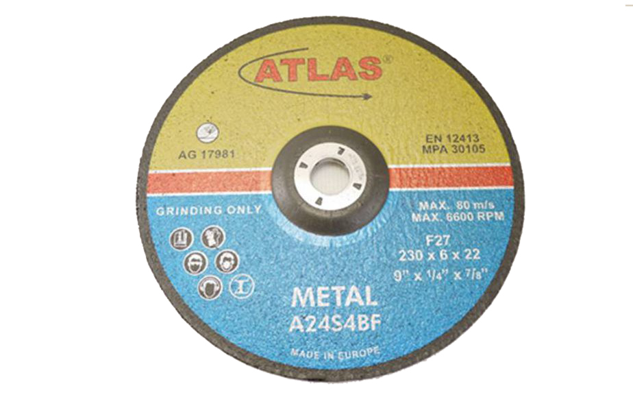 Metal Grinding Disc Abrasive Wheel A24S4BF Made in Europe Option:115/178/230mm