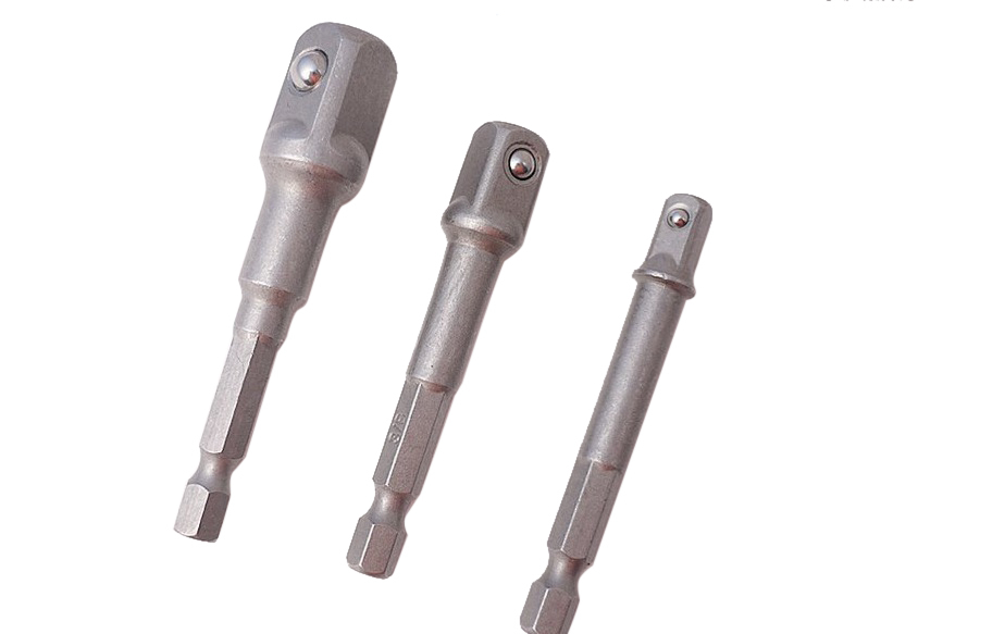 Power Driver Adaptor Extension Bar Drill Bits Socket Holder Adapter Option: 1/4"-3/8"-1/2"-3pc Set