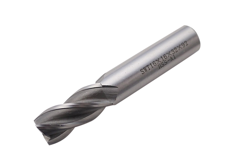 SWT Industrial-Level HSS-AL End Mill Cutter 4-Flute Milling Cut Bit Option: 2-25MM