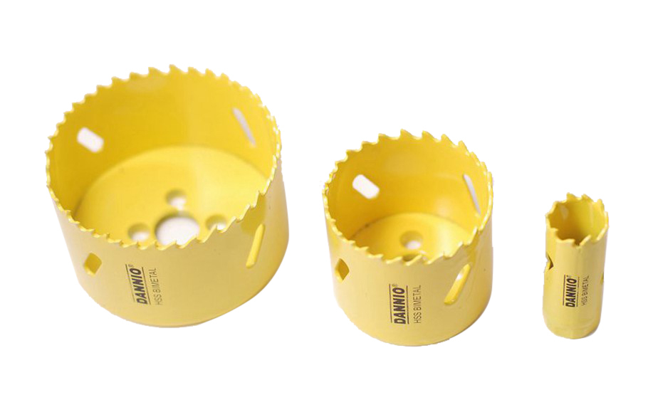 15pc HSS Bi-Metal Hole Saw & Arbor Set (19-73mm) Bimetal Holesaw for Soft Metal Cutting
