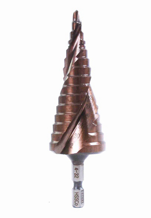 HSS M35 Cobalt Spiral Flutes Step Drill Raised Shank for Stainless Steel