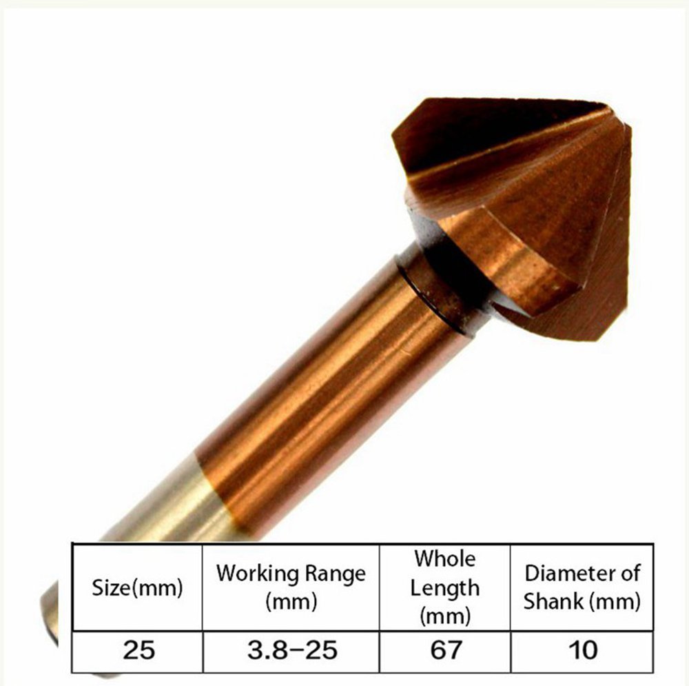 HSS M35 Cobalt End Milling Cutter Edge Countersink Drill Bits for Stainless Steel