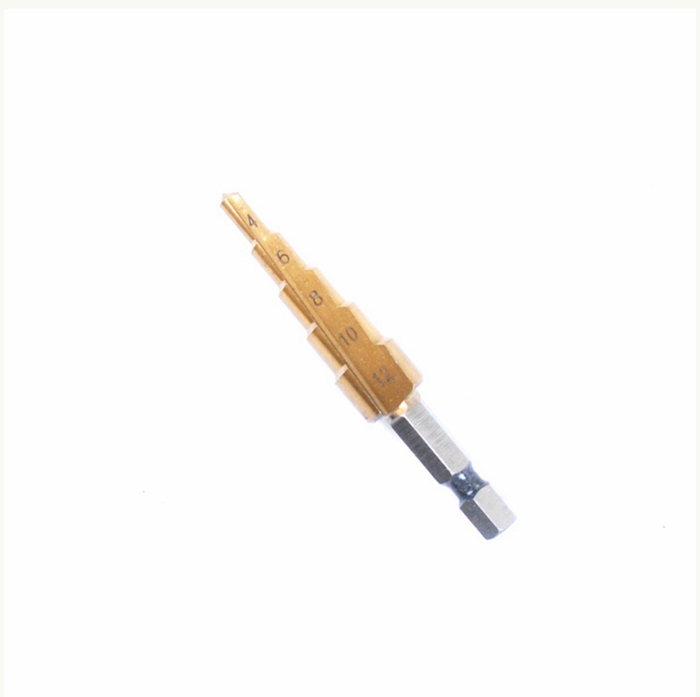 HSS4241 Titanium Coated Step Drill Bits Kit: 4-12mm, 4-20mm,4-32mm Drillbits