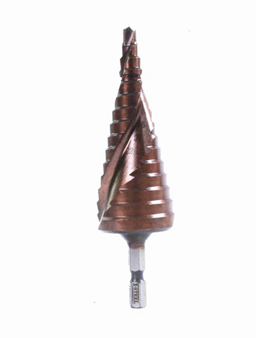 HSS M35 Cobalt Spiral Flutes Step Drill Raised Shank for Stainless Steel