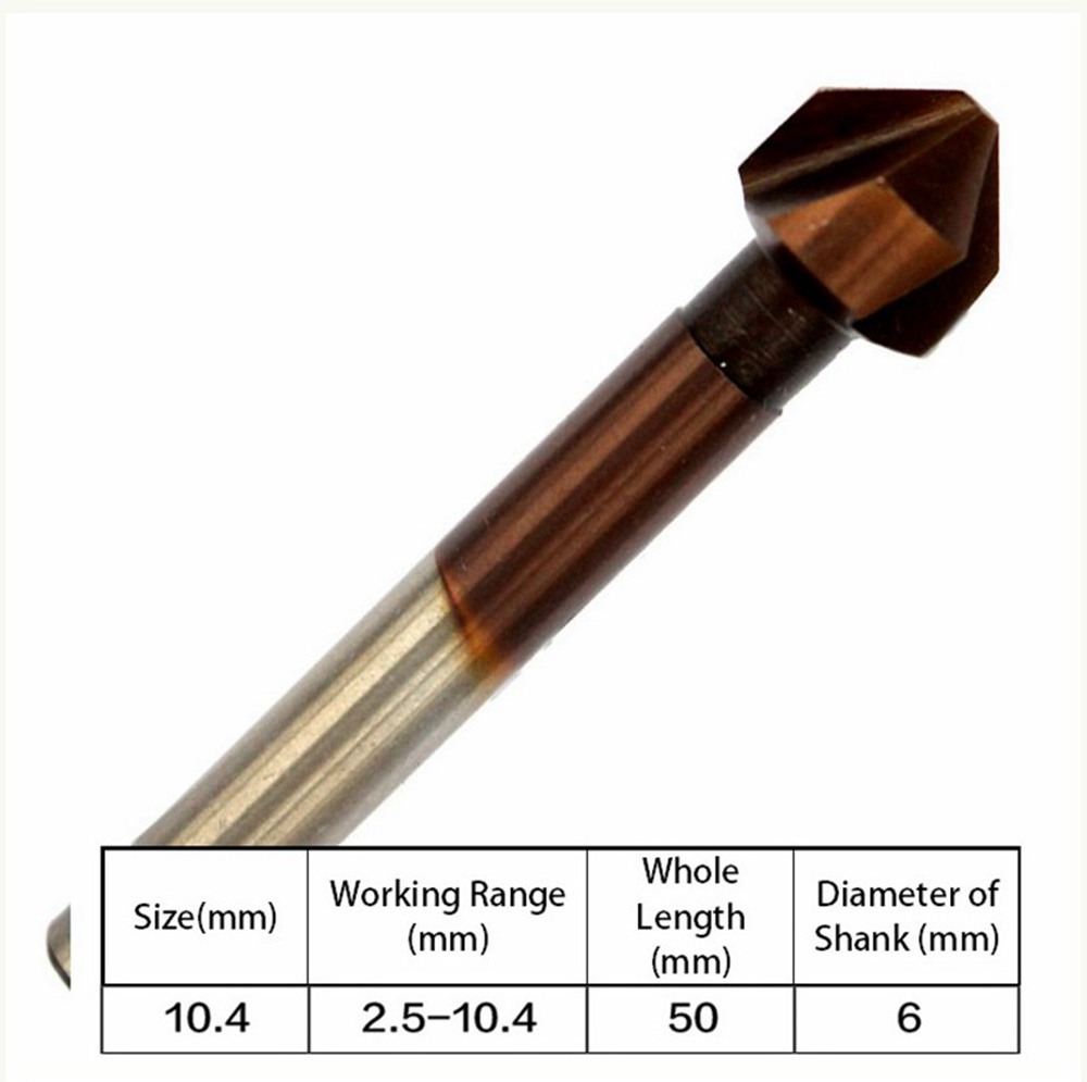 HSS M35 Cobalt End Milling Cutter Edge Countersink Drill Bits for Stainless Steel