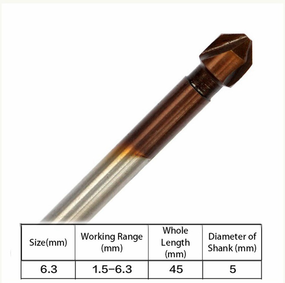 HSS M35 Cobalt End Milling Cutter Edge Countersink Drill Bits for Stainless Steel