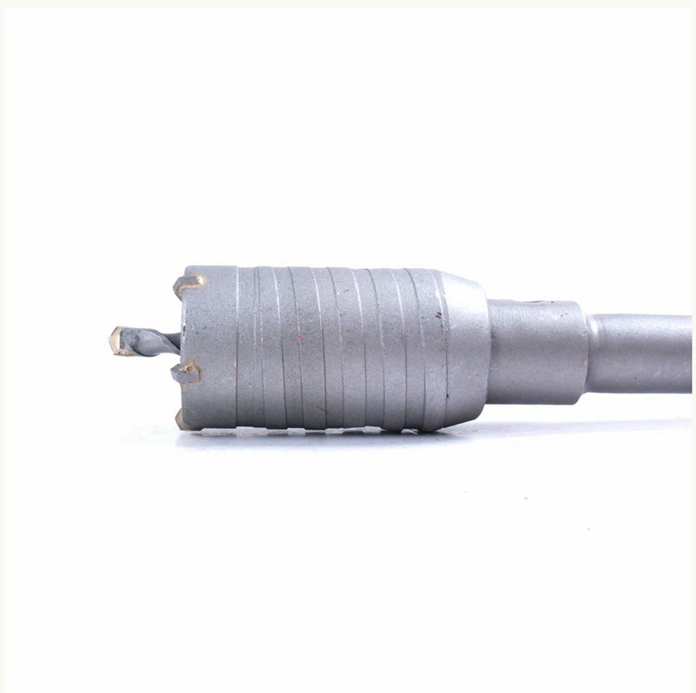 TCT Carbide Tip Hole Saw Core SDS Plus Impact Hammer Drill Bit with 110mm Adapter Set