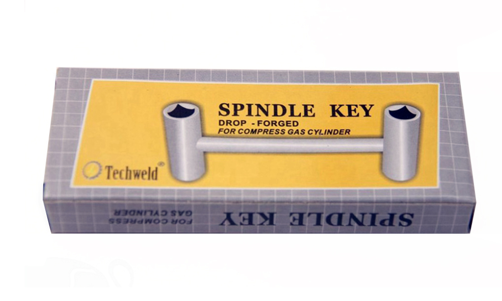 4-Way Spindle Key Valve Wrench for Compress Gas Bottle Cylinder Remover Install