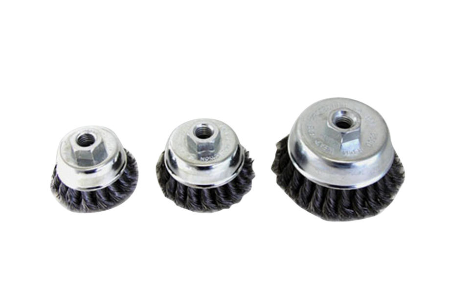 Crimped / Knotted (Twisted) Steel Wire Wheel Disc Cup Brush 65/75/100/150mm