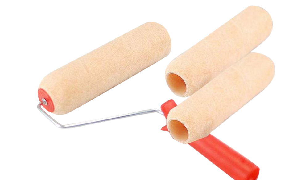 9" 5-Wire Heavy-Duty Roller Frame with 3pc High-Density Polyester Knit Paint Roller Cover