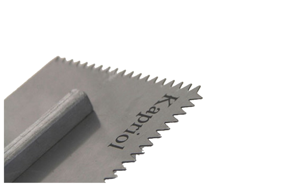Stainless Steel Pro Flooring Plastering Trowel with V-Notch Teeth 280mmL x 125mmW