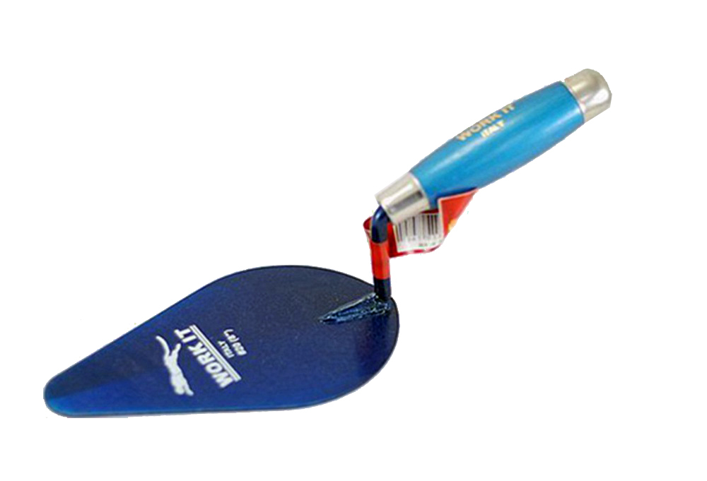 Gauging Bricklaying Trowel Wooden Handle Metal Blade Cement Plastering Option: 7",8",9"