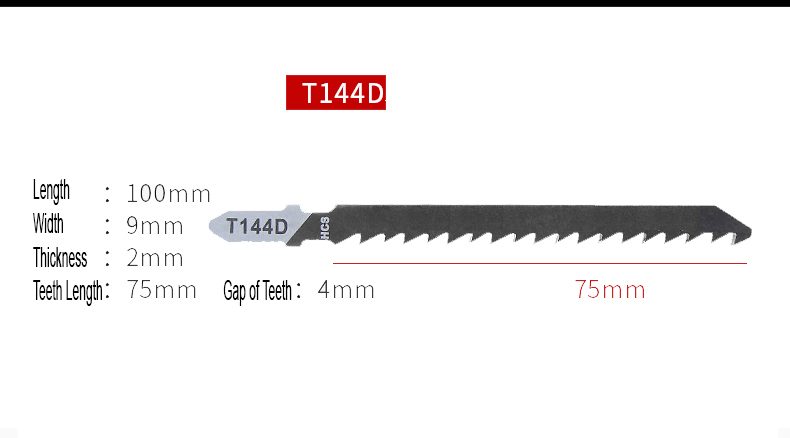5pc HCS 144D Jigsaw Blade Set Wood Cutting MA Shank for Bosch Dewalt