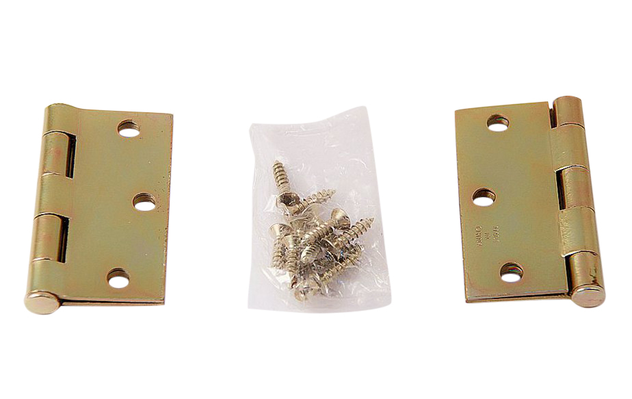 6pc-Pack Stanley 08-1062 3"/76mm Heavy Duty Door Hinges with Fixing Screws