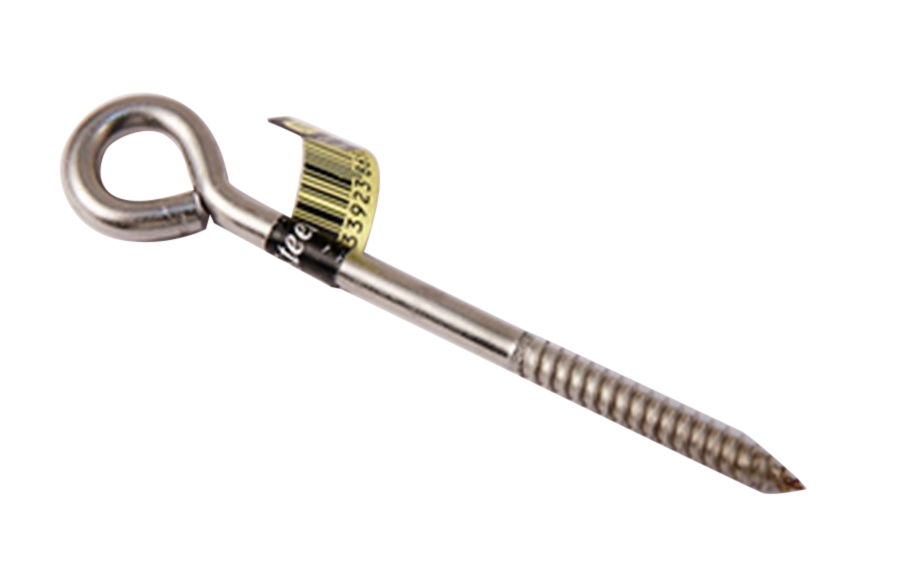 Stanley USA 13-0431 Stainless Steel Lag Screw Eye Bolt 1/4"x5" 125mm Long Cap 150LB