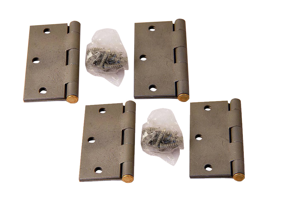 4pc-Pack Stanley 12-2320 3.5"/88mm Door Hinge Grey Color with Fixing Screws