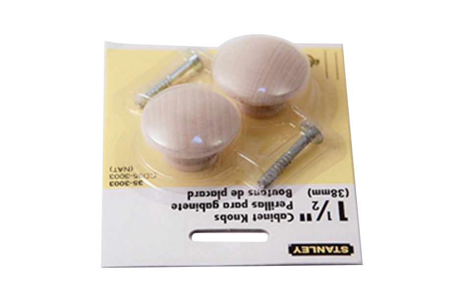 Stanley 35-3003 20pcs 1-1/2" (38mm) Timber Knob Cabinet Drawer Door Hanging Pull Handle