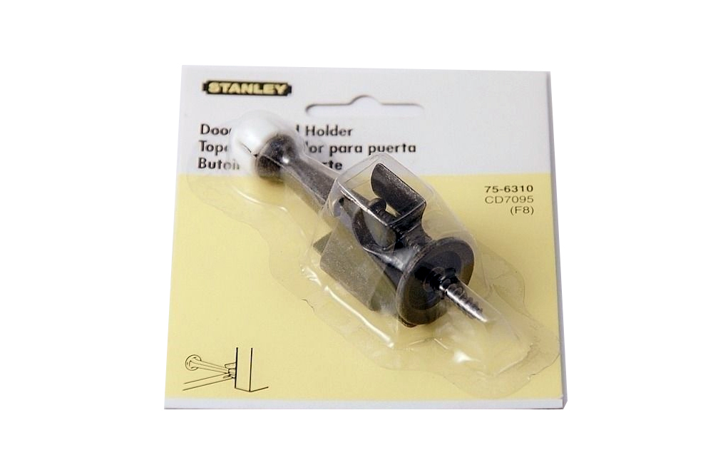 Stanley USA 75-6310 Antique Brass Finishing Doorstop & Holder Door Stop