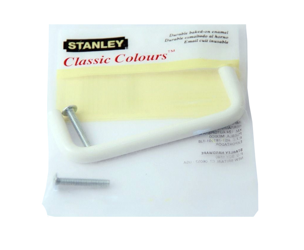 61-3006/61-3012 Stanley Enamel Aluminum Cabinet Drawer Pulls Handle Option: 88mm/101mm