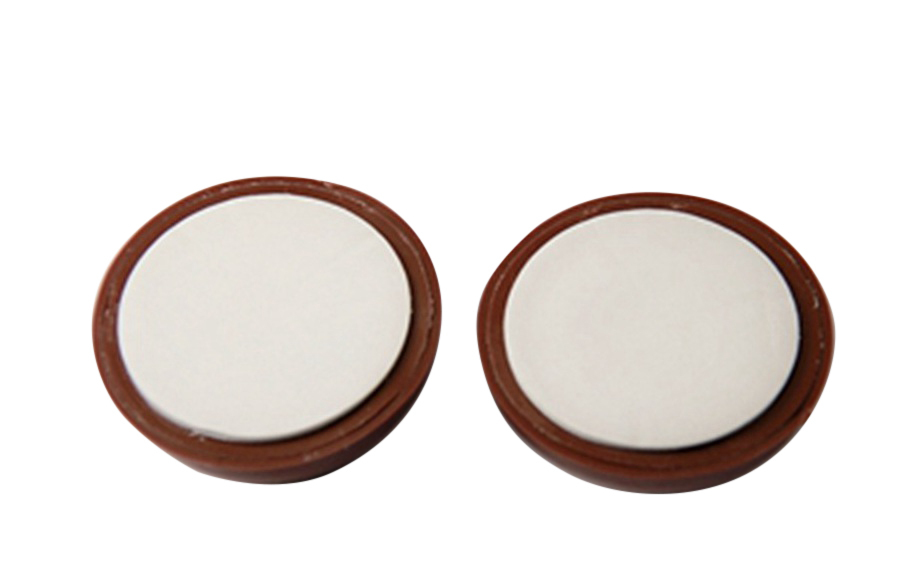 2pc-pack Stanley 81-9044 Dome Plastic Door Bumpers Brown Soft Wall Door Stop Doorstop
