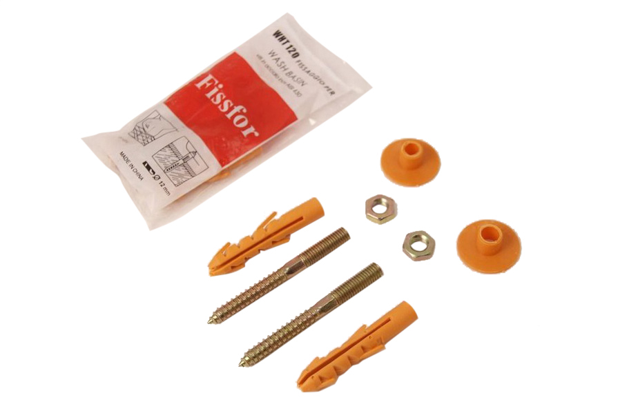 Wall Mount Basin Fixing Bolts Sanitary Fixing Set: Fixing Screw & Nylon Fischer Wall Plug, Washer
