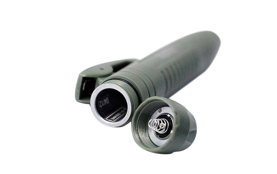 GripLite LED Torch 3 Color Lens Regulated Circuit Tactical Switch Water Resistant 55/95lm