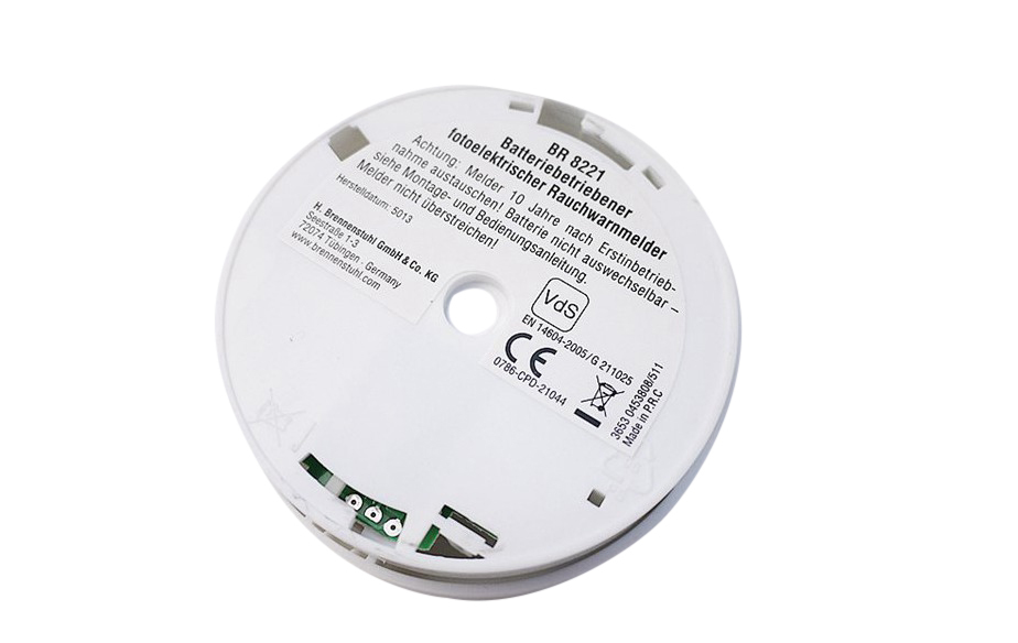 Brennenstuhl German Photoelectric Smoke Gas Detector Alarm Extra Longlife