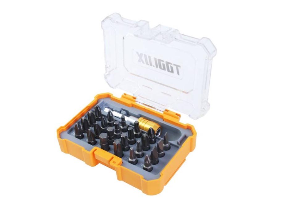 Expert 25pc S2 Steel Screwdriver Bits Set: Hex Torx Phillips Pozi Slotted