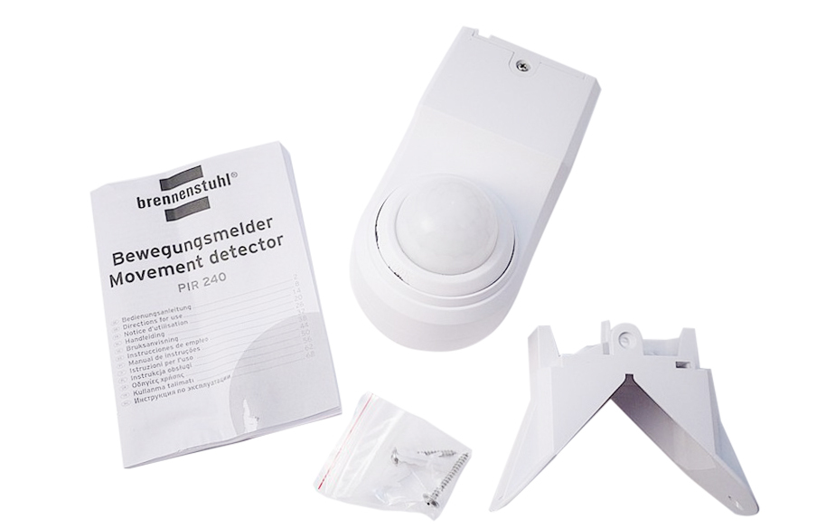 Brennenstuhl German 230V PIR Motion Movement Detector Alarm Angle 240 R 12m PIR 240 IP44