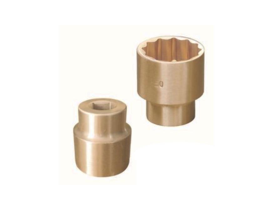 30mm Non-Sparking Sparkproof Al-Br Alloy Brass 1/2"Dr 12PT Socket Spark Proof