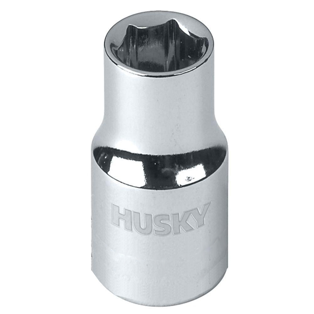 Husky 1/4" dr 6pt SAE socket 9pc Set:5/32,3/16,1/4,5/16,11/32,3/8,7/16,1/2,9/16"